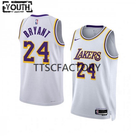 NBA Børn Trøje Los Angeles Lakers Kobe Bryant 24 Nike 2022-23 Association Edition Hvid Swingman NBA Børn Trøje Los Angeles Lakers Kobe Bryant 24 Nike 2022-23 Association Edition Hvid Swingman